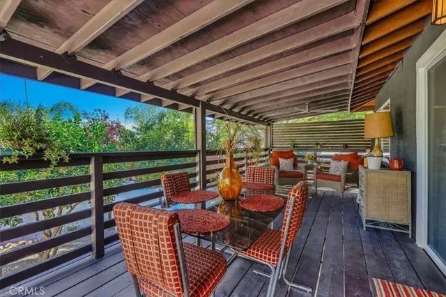 a view of a backyard with a patio