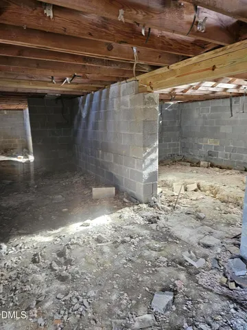 a view of a wooden door