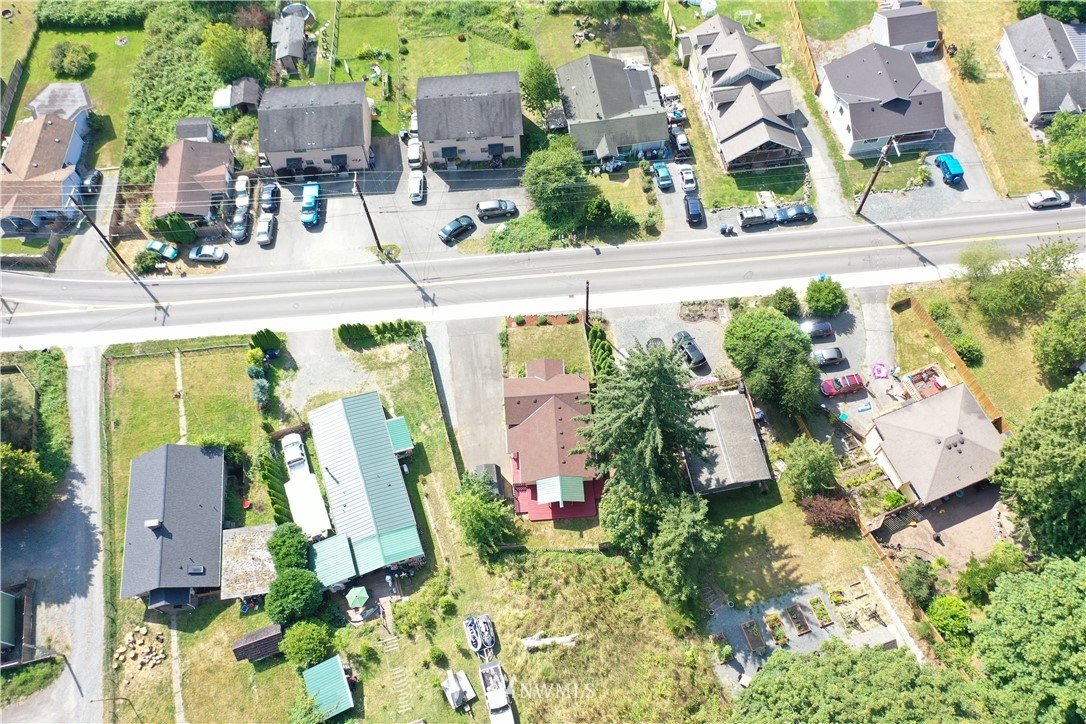 2409 Callow Road Lake Stevens, WA 98258 - Photo 15 of 16 an aerial view of residential houses with outdoor space and swimming pool