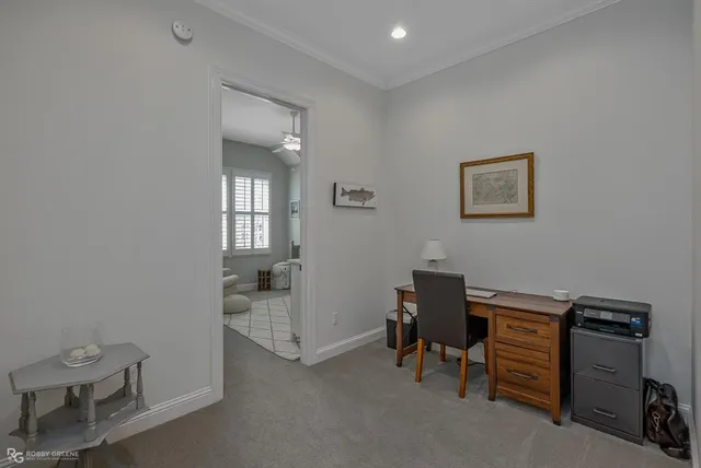 a room with furniture and a window