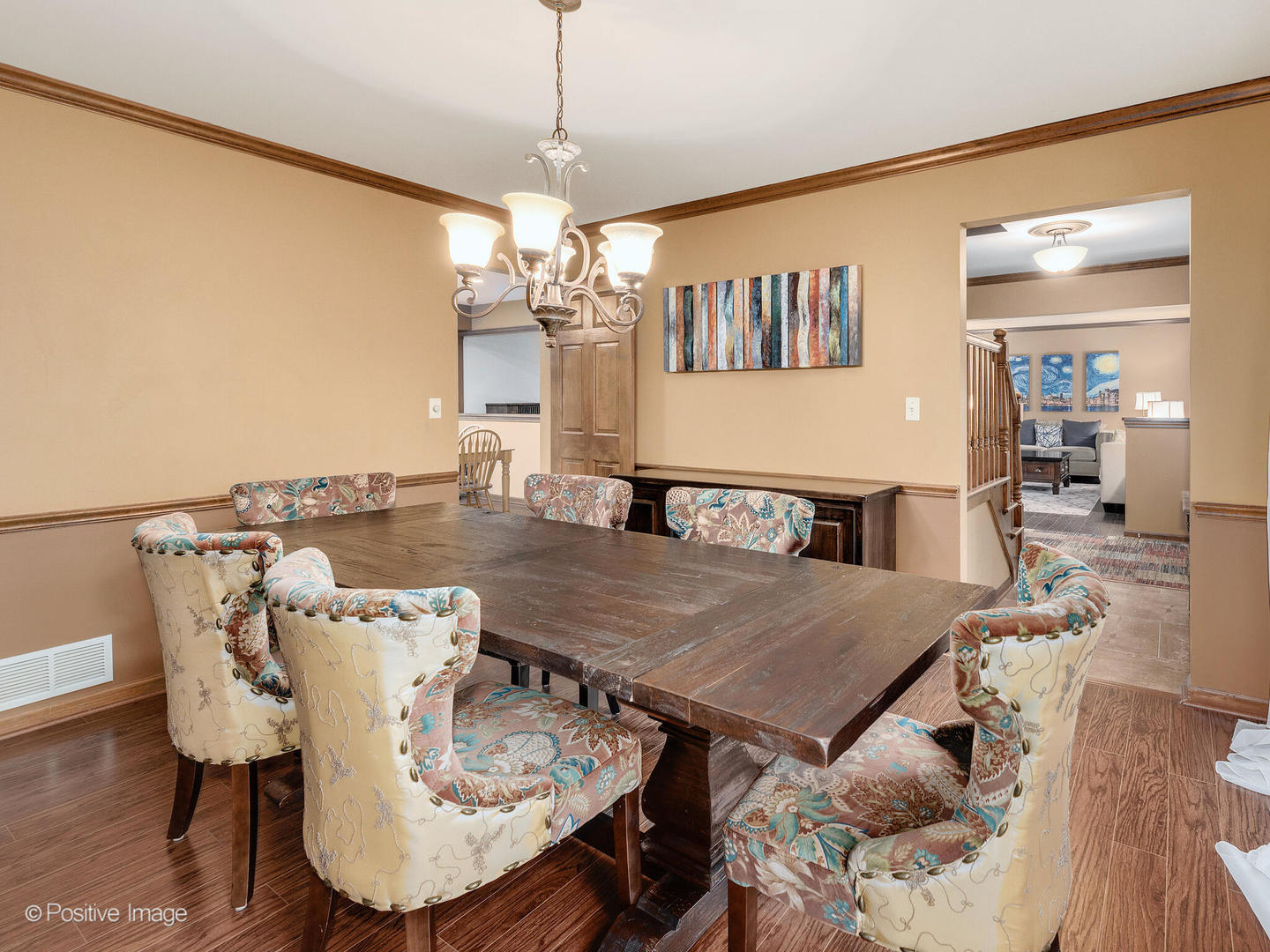 1720 East Bailey Road Naperville, IL 60565 - Photo 8 of 31 a view of a dining room with furniture and wooden floor