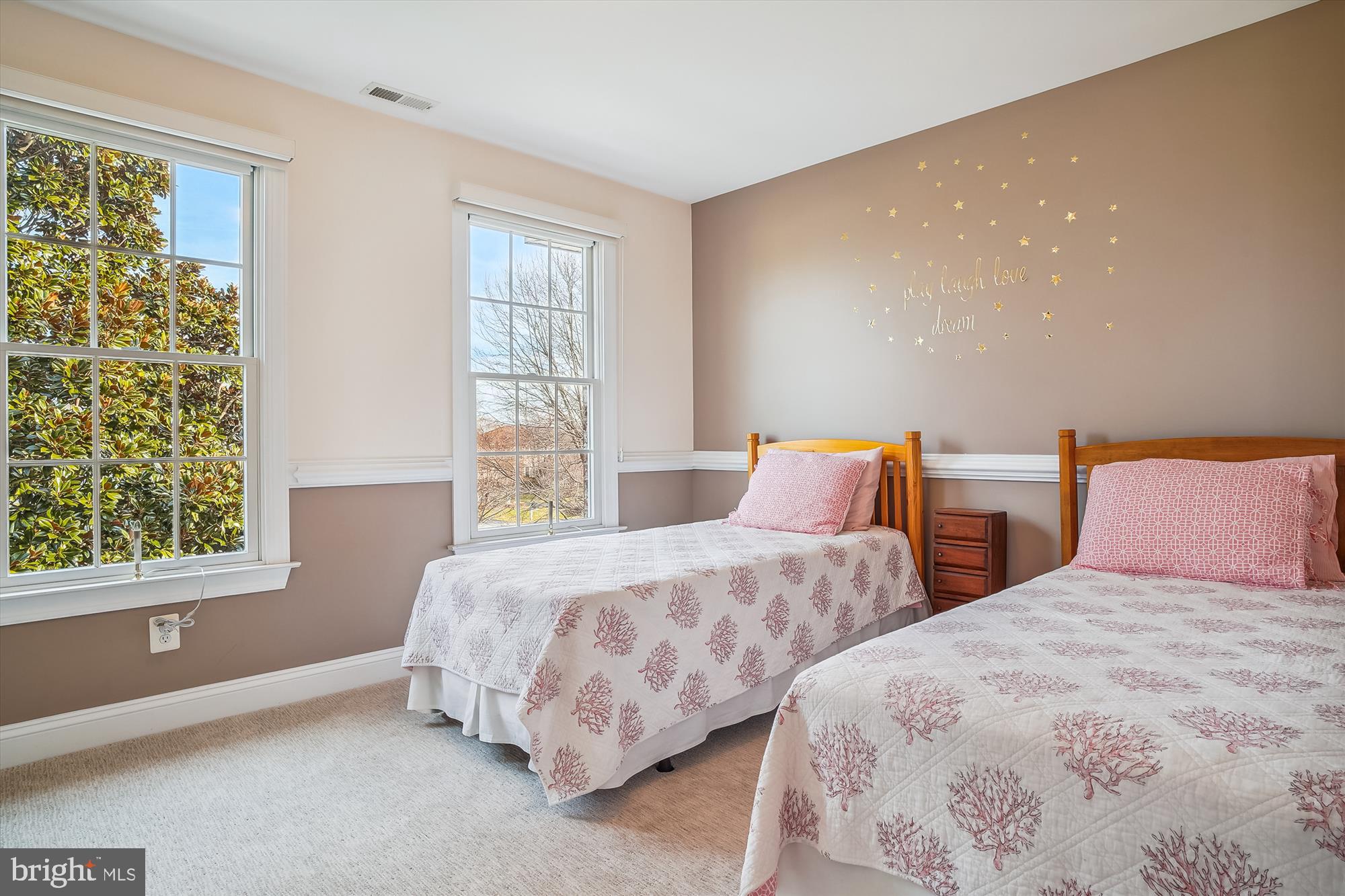 2802 Cox Neck Road Chester, MD 21619 - Photo 26 of 55 a bedroom with two beds and a window