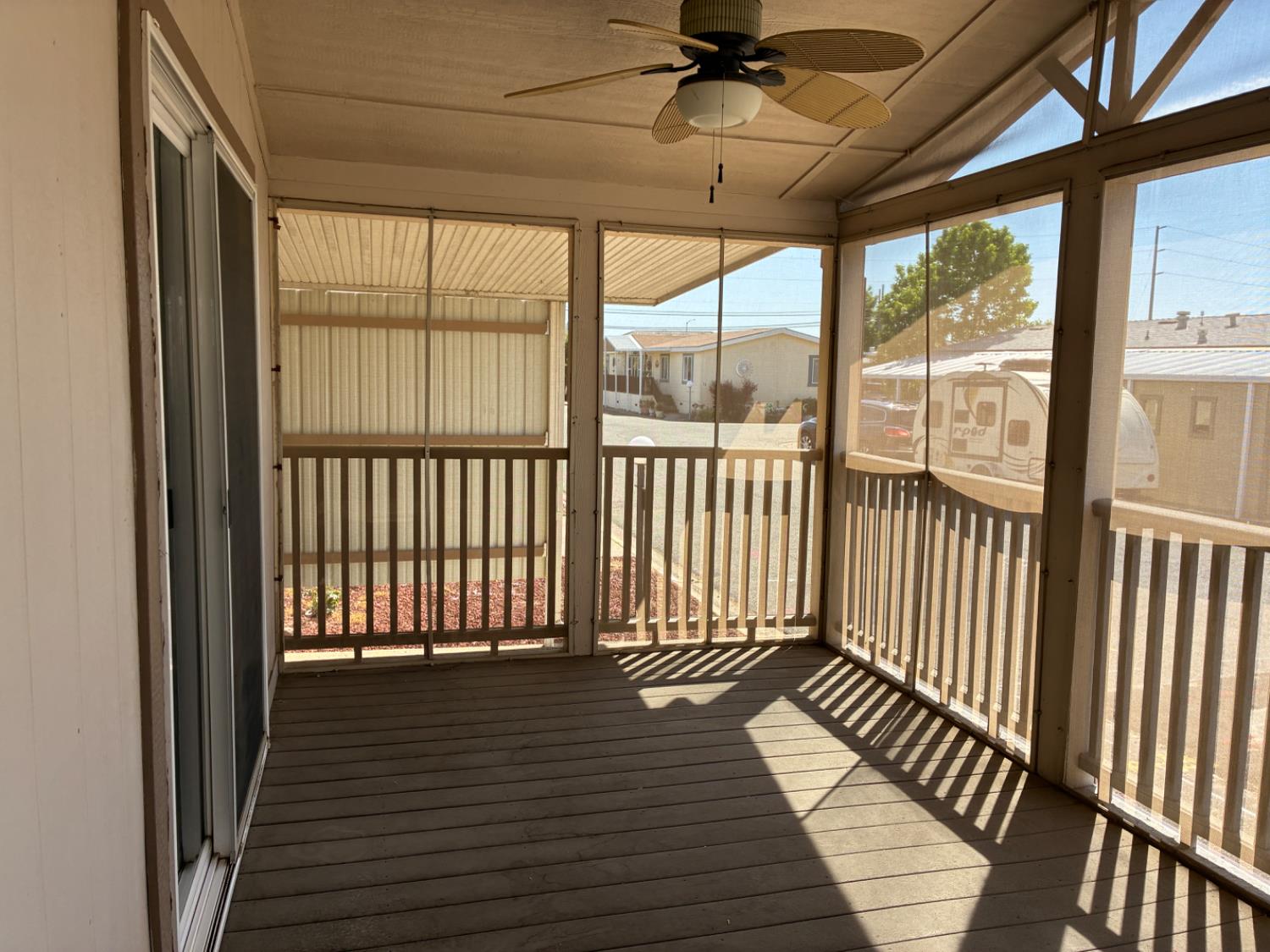 1155 Pease Road, Unit 408 Yuba City, CA 95991 - Photo 37 of 45 a view of a balcony with wooden floor