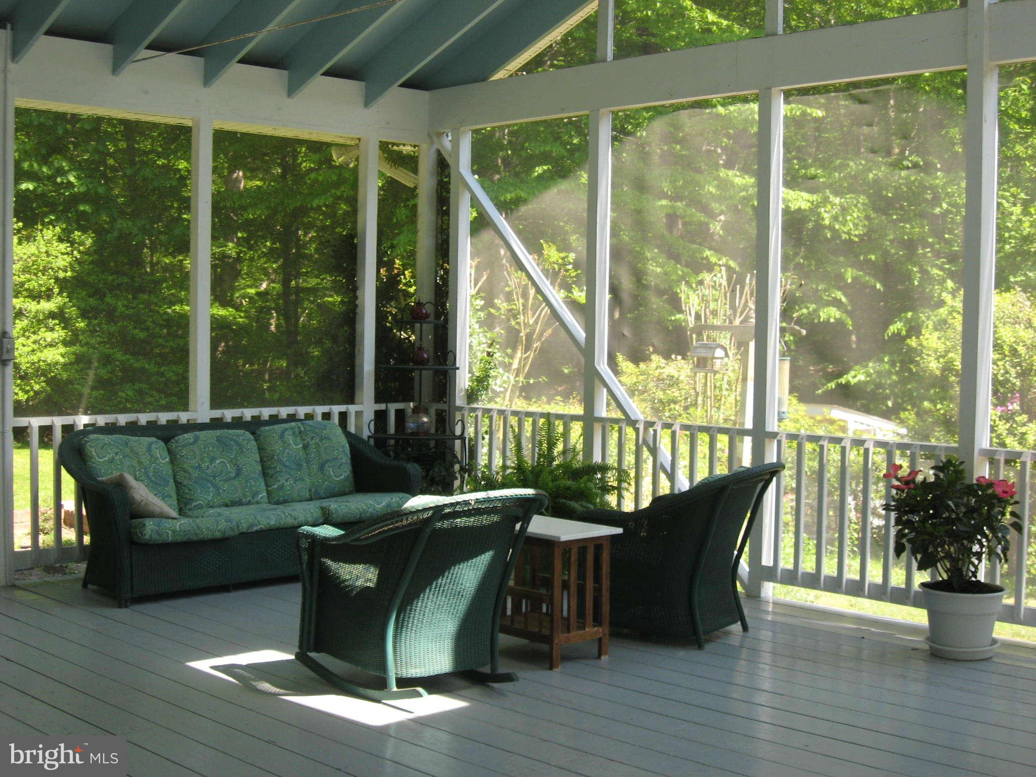 1590 Lottie Fowler Road Prince Frederick, MD 20678 - Photo 12 of 30 Huge screened porch off Living Room & Kitchen