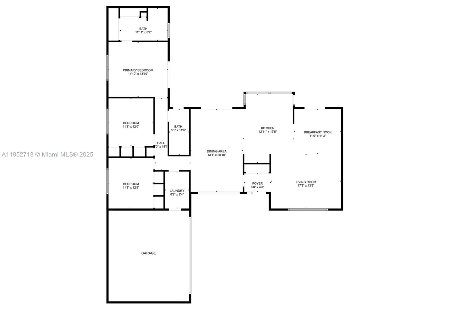 5100 Arthur Street Hollywood, FL 33021 - Photo 36 of 54 a picture of floor plan