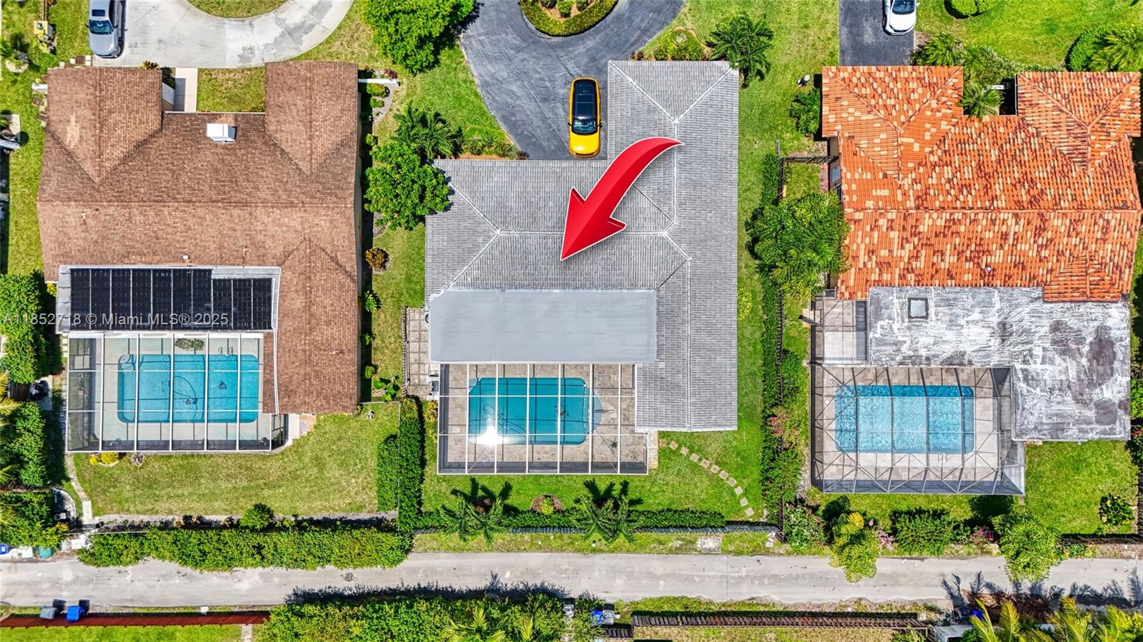 5100 Arthur Street Hollywood, FL 33021 - Photo 54 of 54 an aerial view of a house with a yard and potted plants