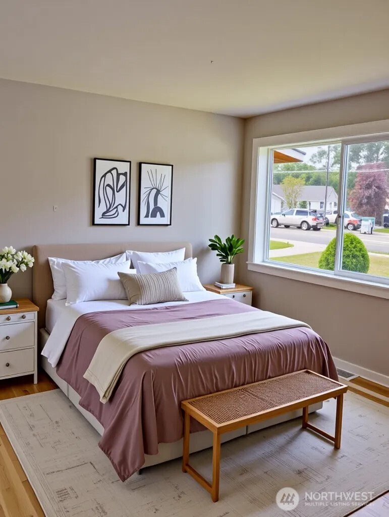 14607 Union Avenue Southwest Lakewood, WA 98498 - Photo 17 of 40 a bedroom with a bed and a window