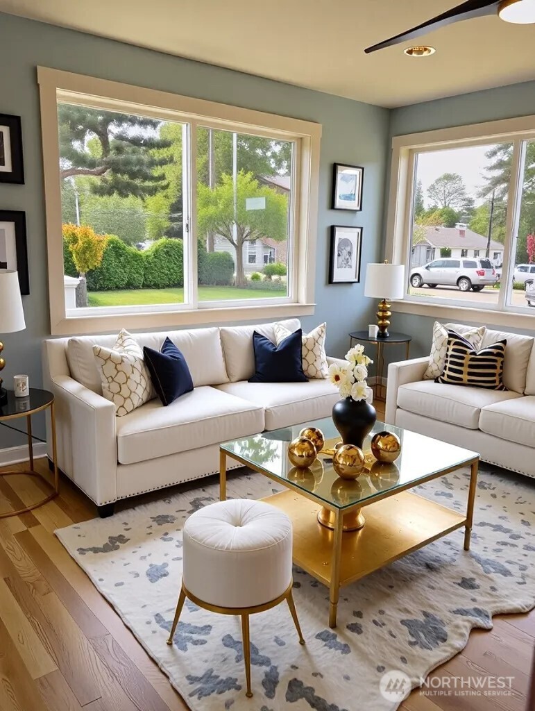 14607 Union Avenue Southwest Lakewood, WA 98498 - Photo 29 of 40 a living room with furniture and a large window