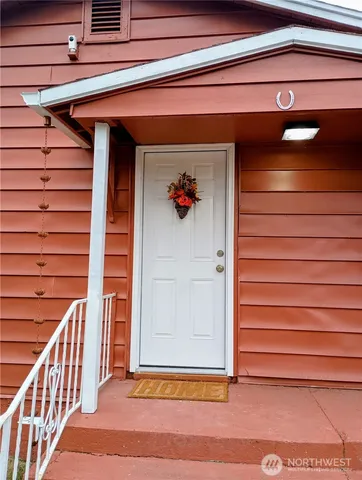 a view of front door