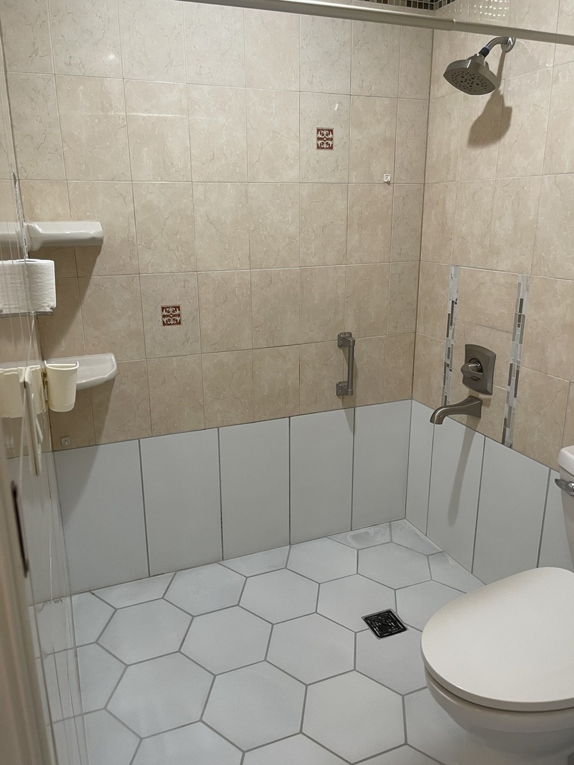 2500 Bayside Drive, Unit 3 Palatine, IL 60074 - Photo 13 of 14 a bathroom with a toilet and a shower