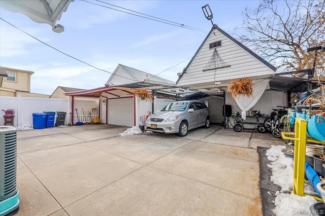 a car parked in front of house