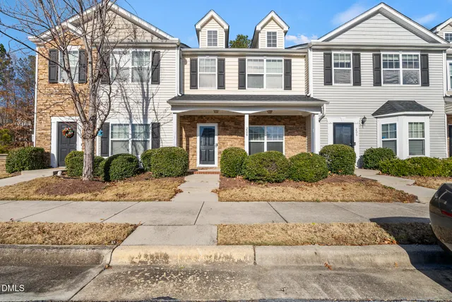 a front view of a building