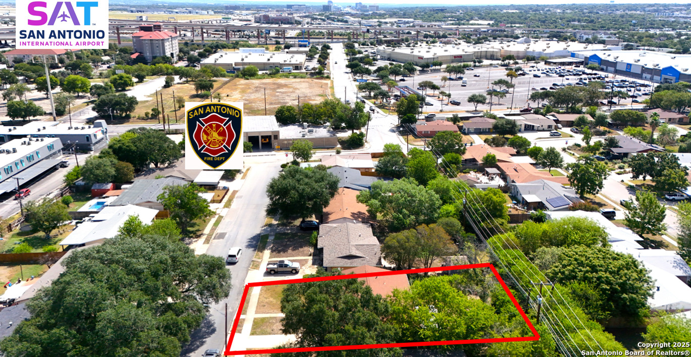 618 East Rector Street San Antonio, TX 78216 - Photo 24 of 24 an aerial view of residential house with outdoor space and parking