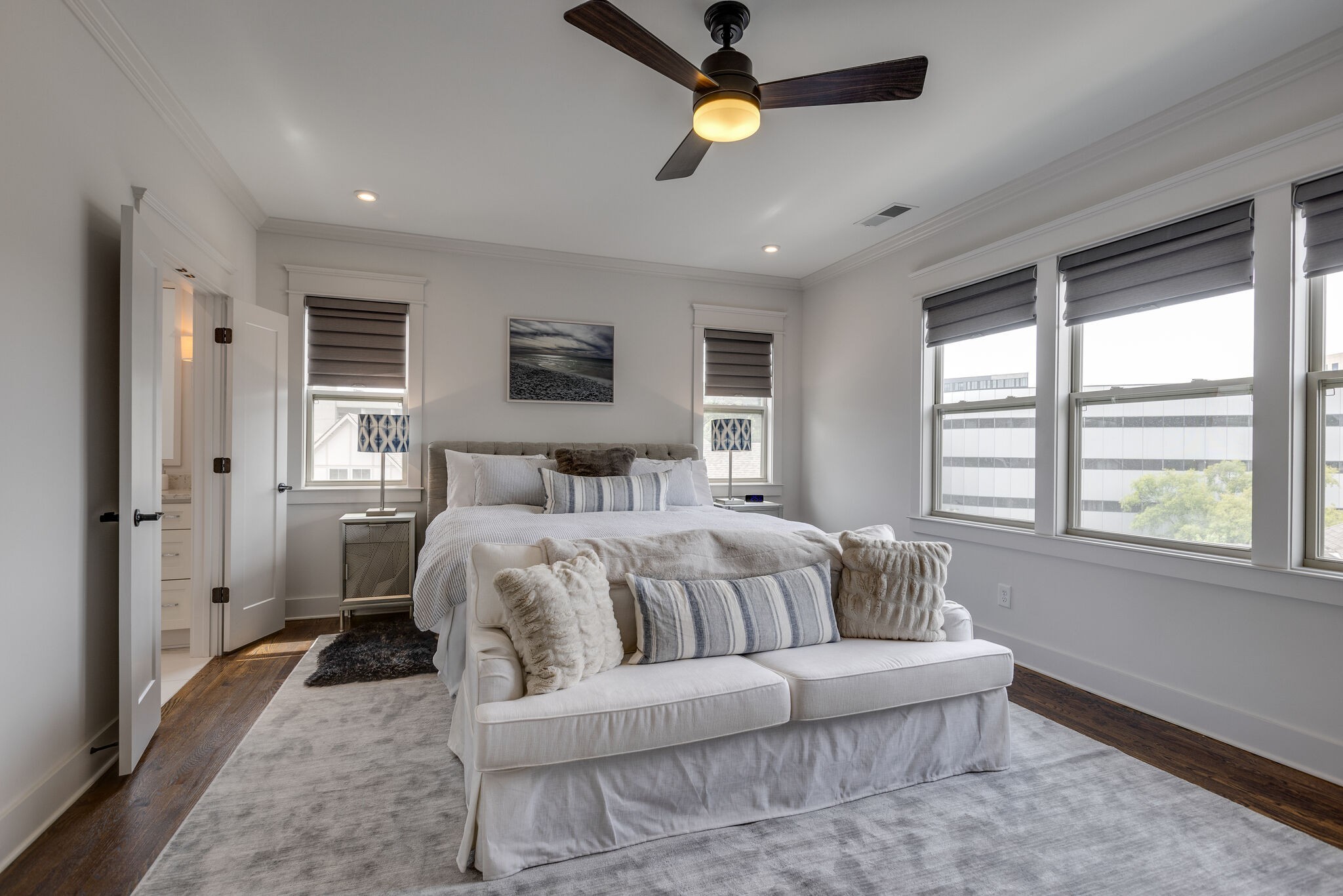 3406 Love Circle Nashville, TN 37212 - Photo 23 of 40 a bedroom with a large bed and a window