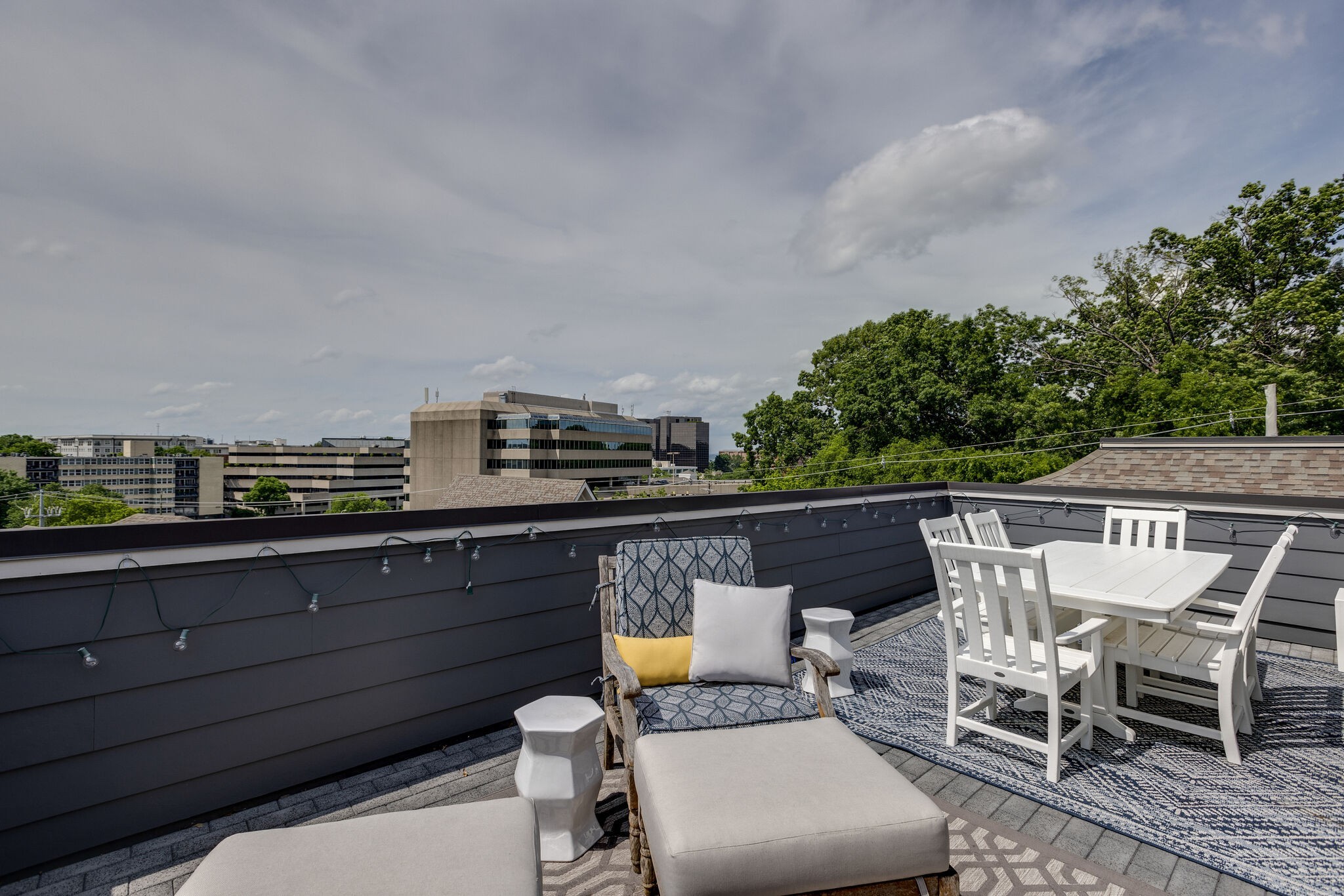 3406 Love Circle Nashville, TN 37212 - Photo 35 of 40 a balcony with furniture and city view
