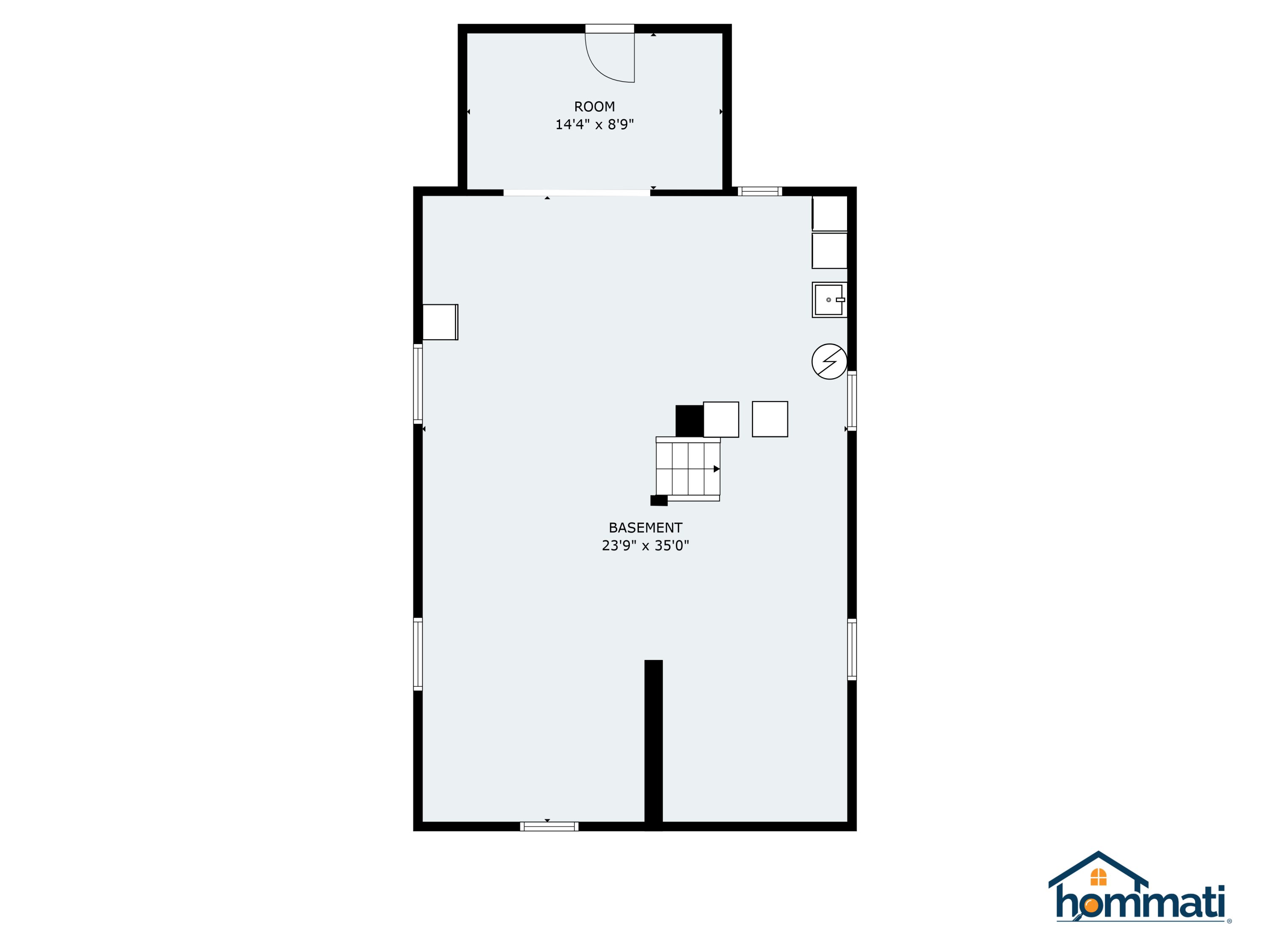 1286 W Road Litchfield, ME 04350 - Photo 80 of 82 Main House Basement Floor Plan
