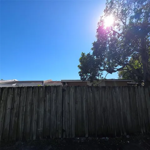 a view of wooden balcony