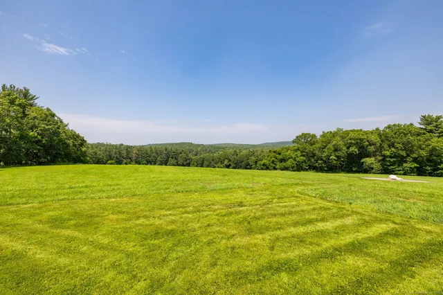 a view of an ocean from a yard