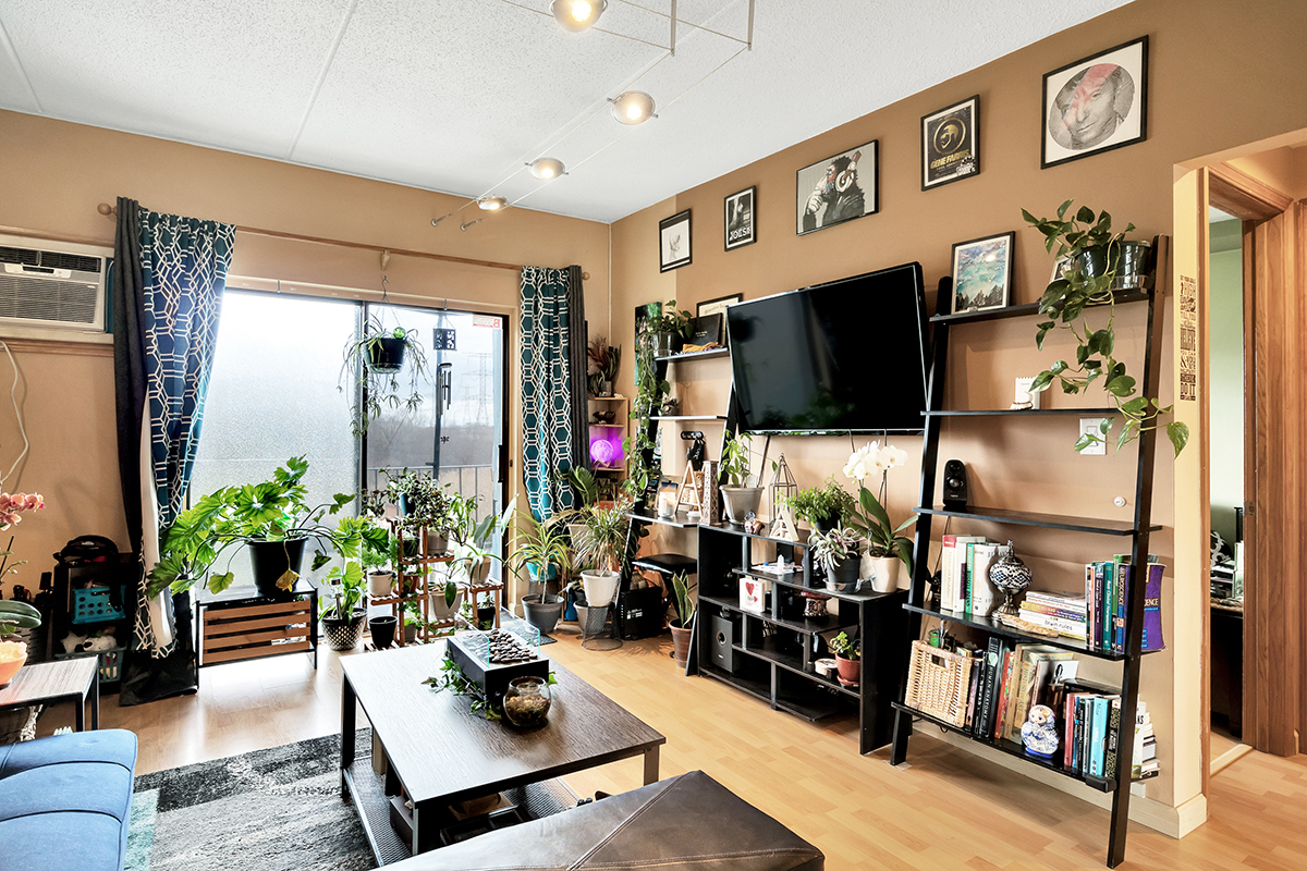 953 North Rohlwing Road, Unit 201A Addison, IL 60101 - Photo 4 of 20 a living room with furniture and a flat screen tv