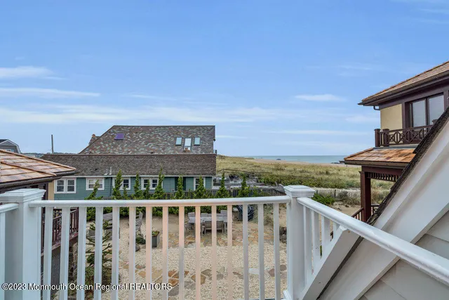a view of a city from a balcony
