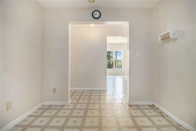 a view of an empty room