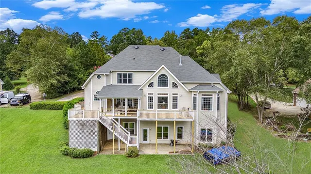a view of balcony and deck