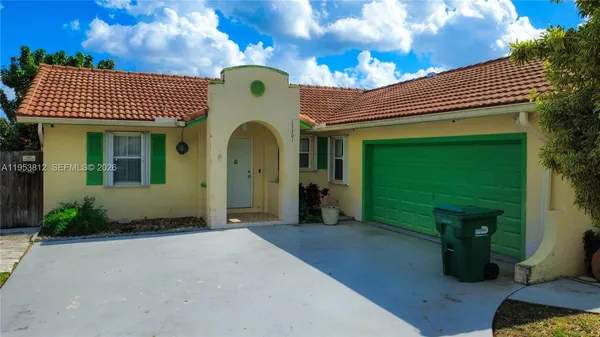 a front view of a house