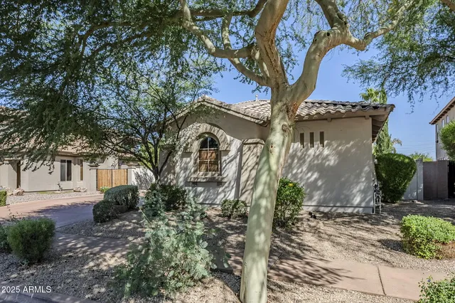 a view of a house with a patio