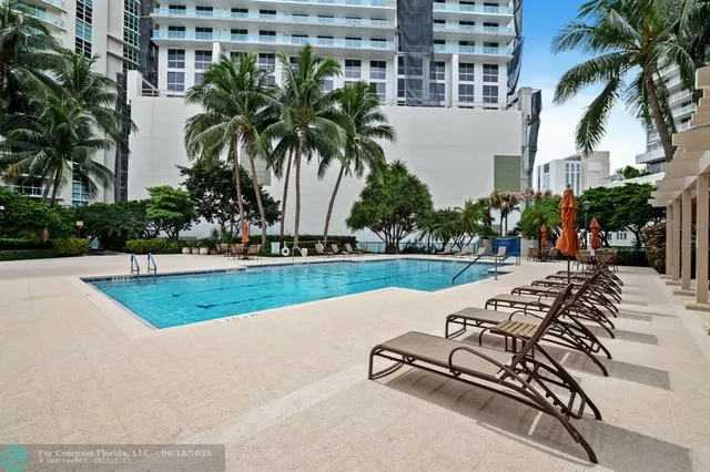 a swimming pool with yard