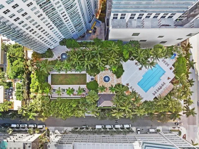 a view of a city with tall buildings