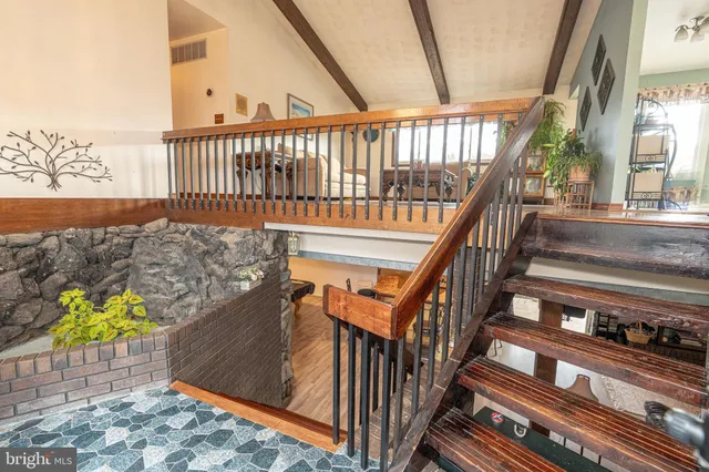 a living room filled with furniture