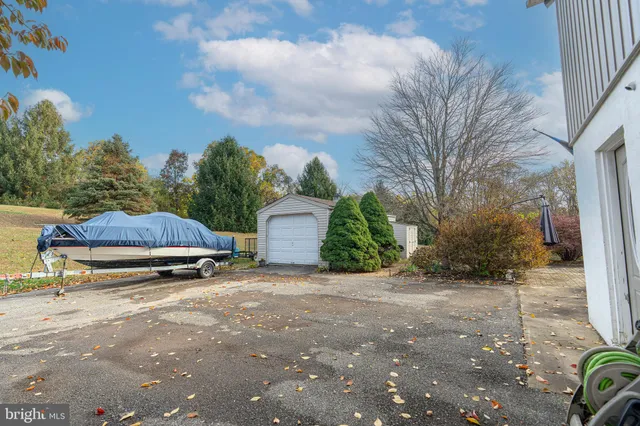 a view of a street with some trees