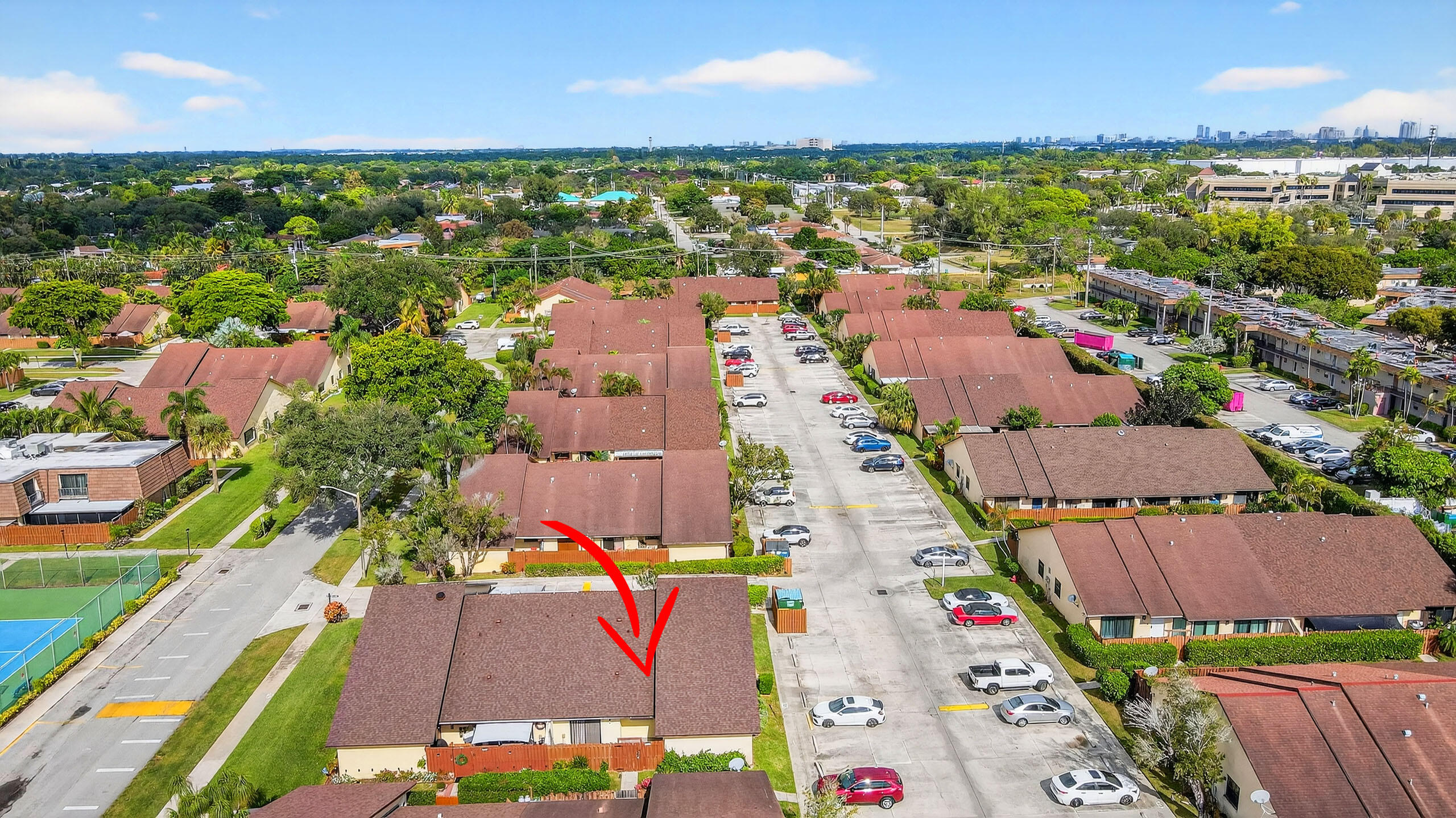 484 Springdale Circle, Unit 48D Palm Springs, FL 33461 - Photo 45 of 59 an aerial view of residential houses with outdoor space and ocean view