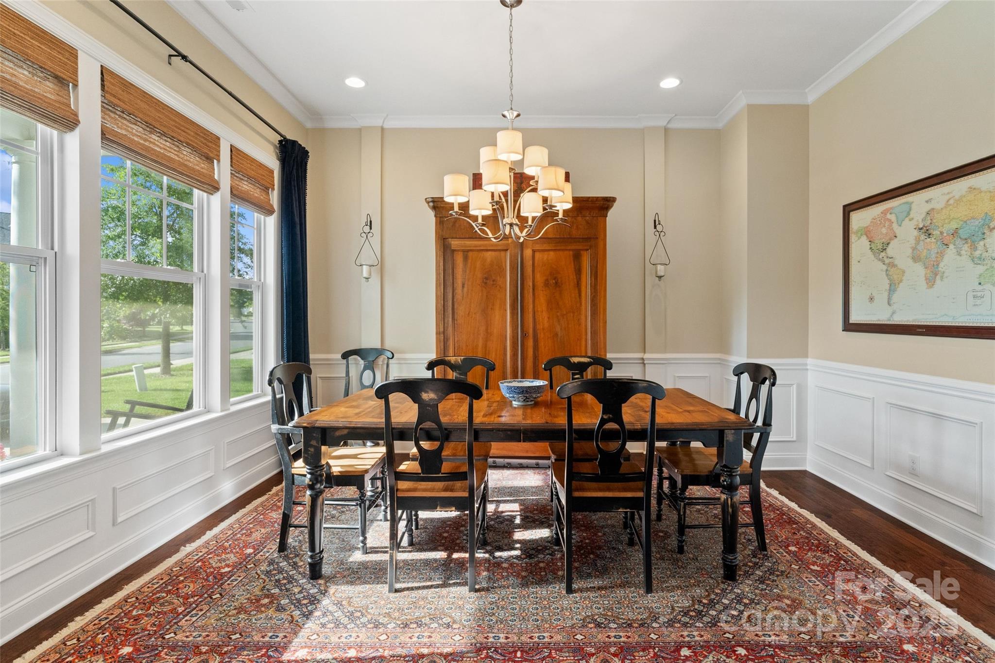5301 Meadowcroft Way Fort Mill, SC 29708 - Photo 12 of 48 a view of a dining room with furniture window and wooden floor