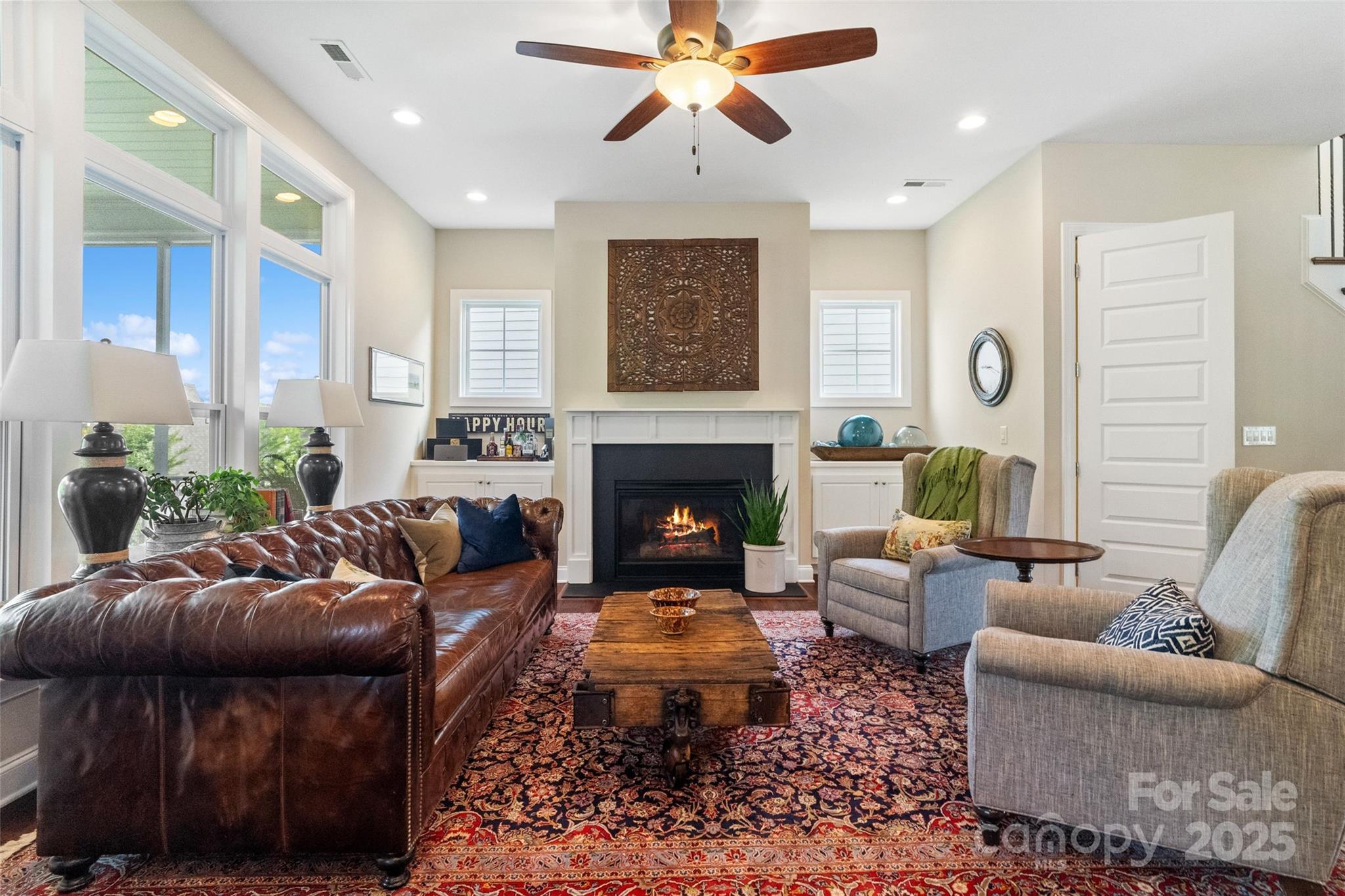 5301 Meadowcroft Way Fort Mill, SC 29708 - Photo 20 of 48 a living room with furniture and a fireplace