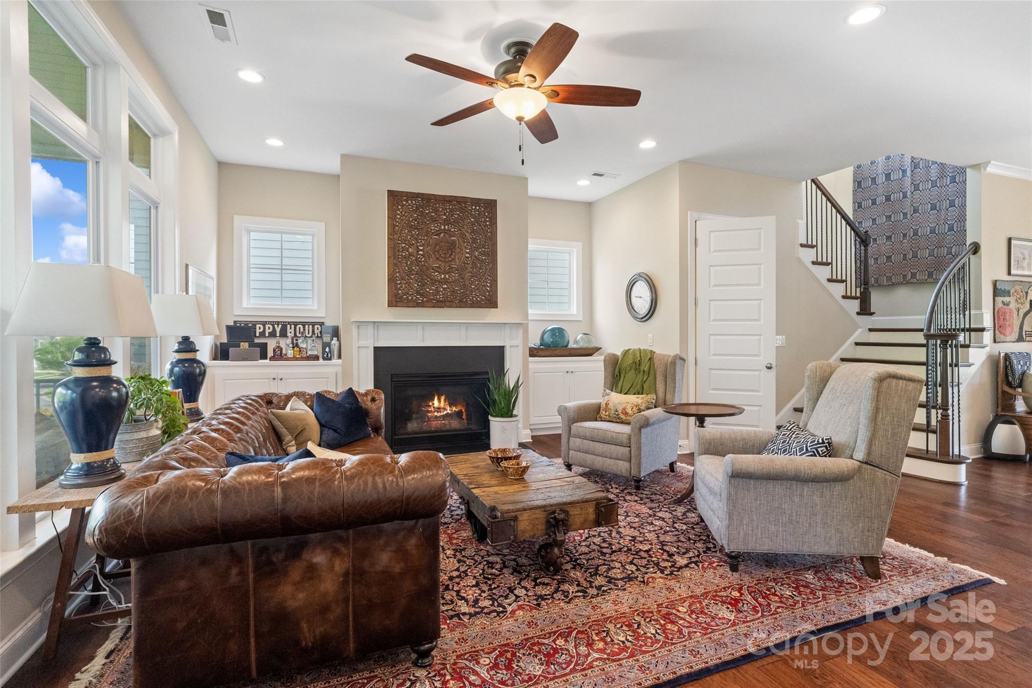5301 Meadowcroft Way Fort Mill, SC 29708 - Photo 21 of 48 a living room with furniture and a fireplace