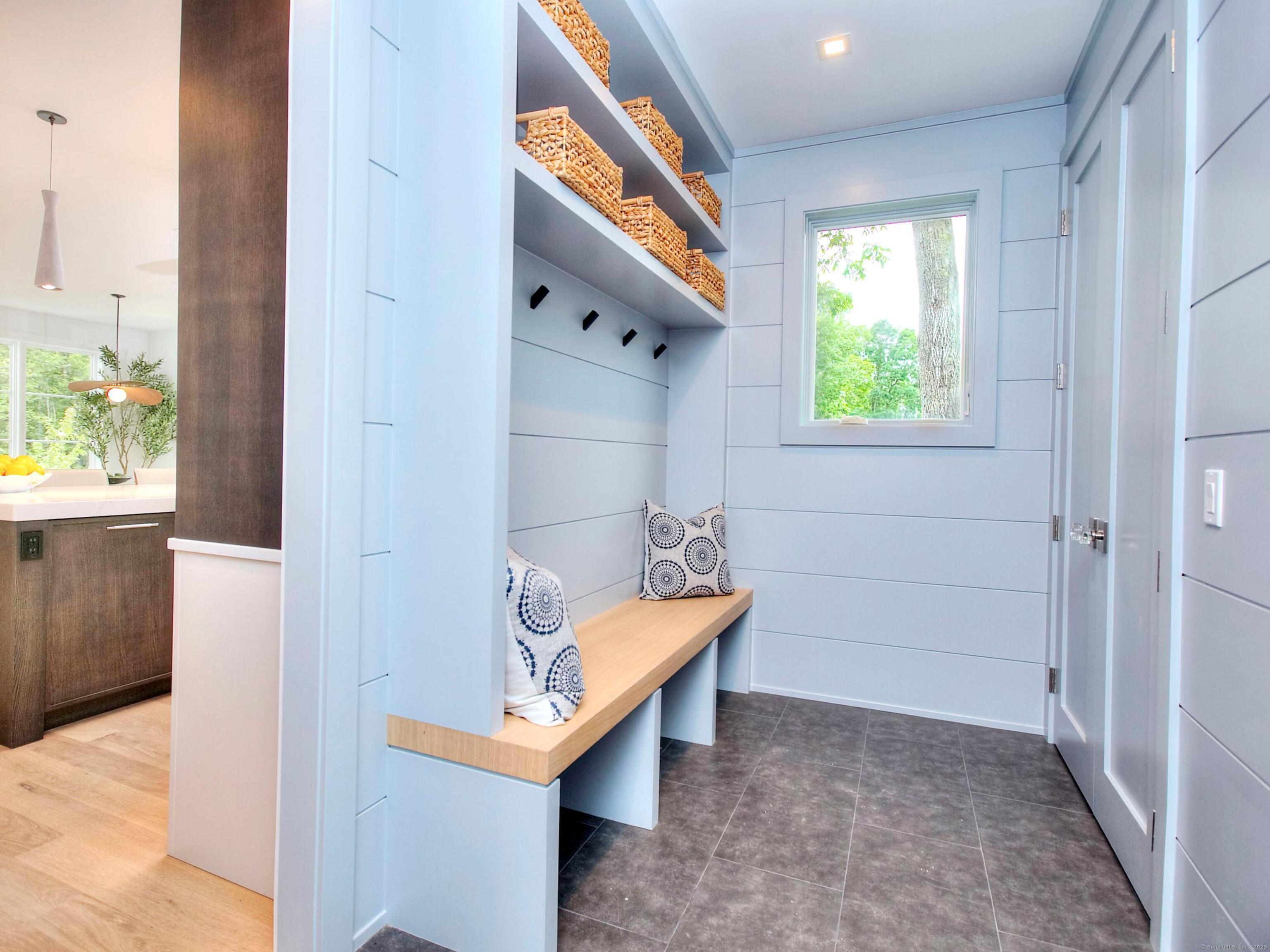 2 Webb Road Westport, CT 06880 - Photo 18 of 25 Mudroom with 2nd Half Bathroom on Main Level