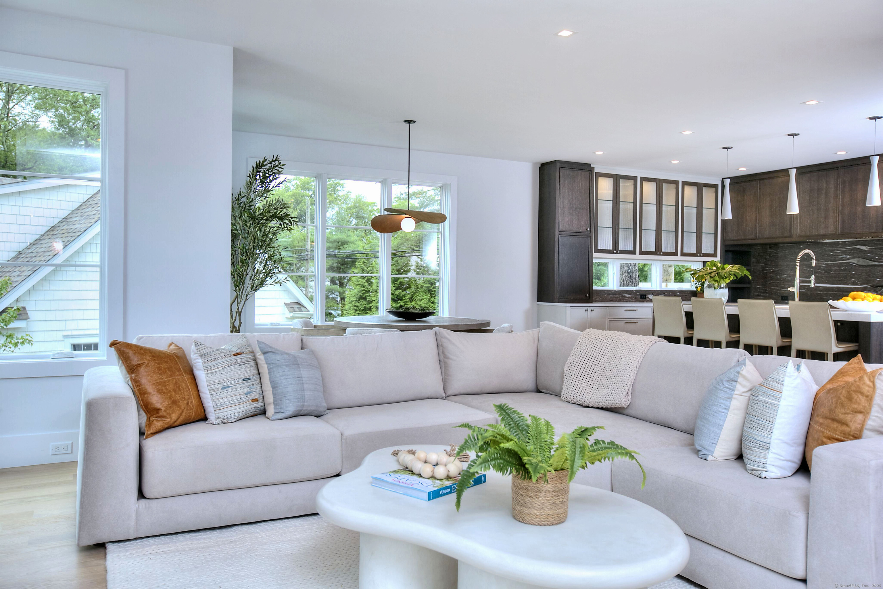 2 Webb Road Westport, CT 06880 - Photo 6 of 25 Great Room that opens to Kitchen and Formal Dining Room