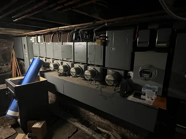 a view of storage and utility room