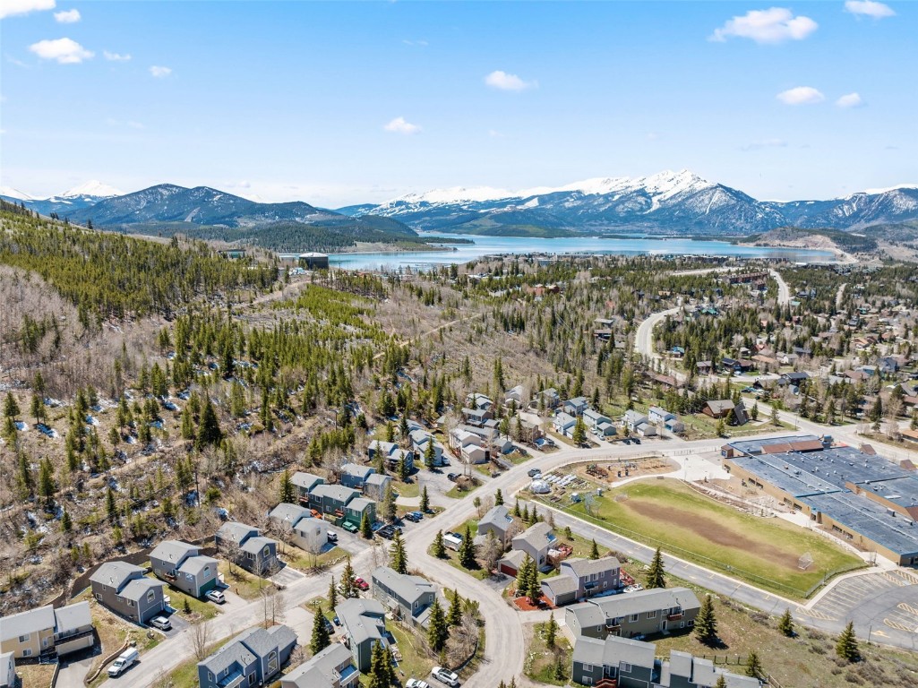 638 Alpine Road Dillon, CO 80435 - Photo 4 of 7 Bird's eye view featuring a residential view and a water and mountain view