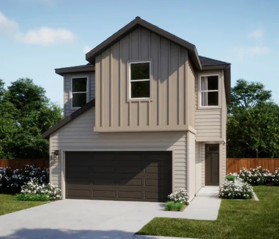 a front view of house with yard