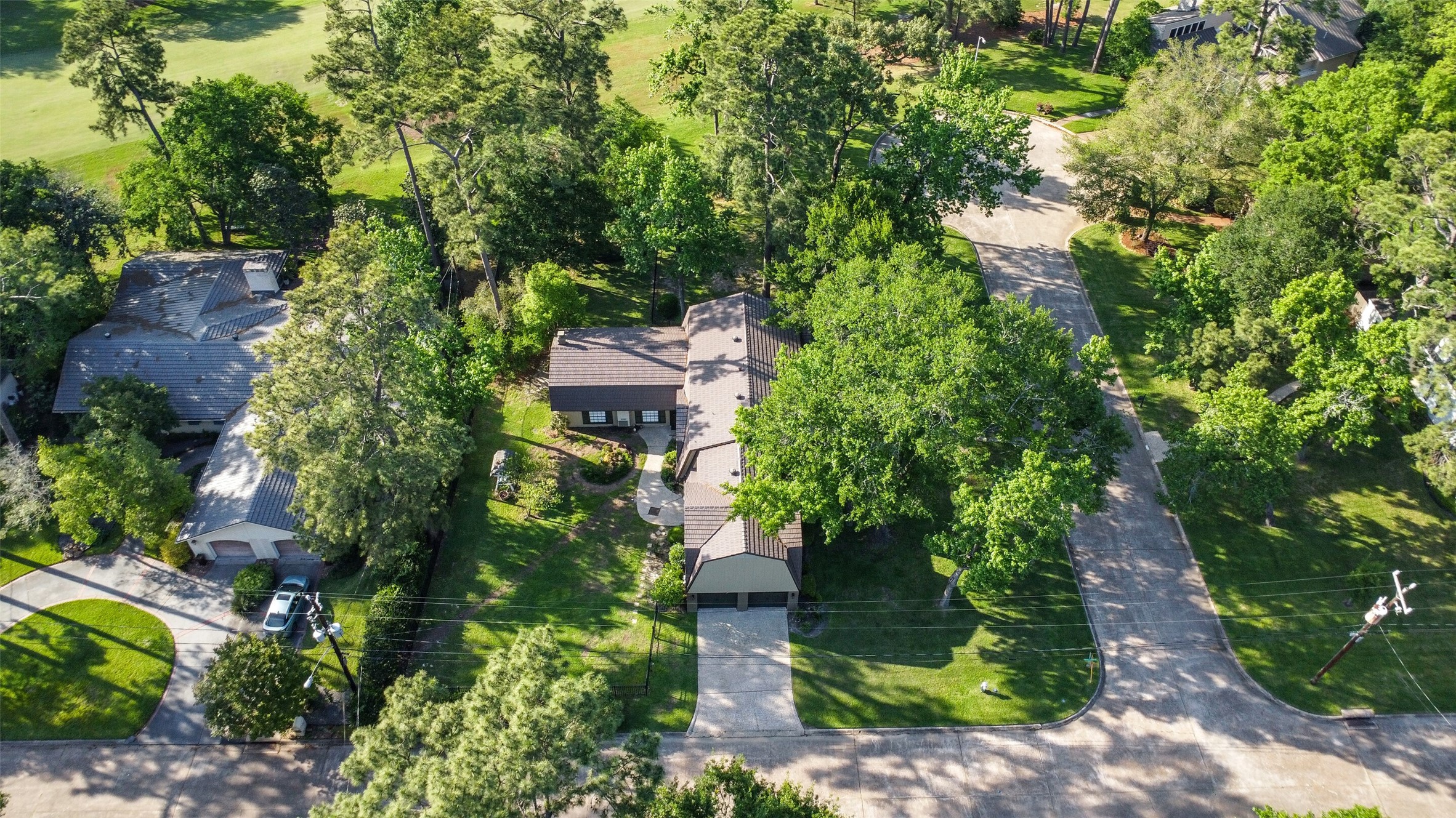13103 Coral Ridge Court Houston, TX 77069 - Photo 42 of 43 a view of a garden with plants and large trees