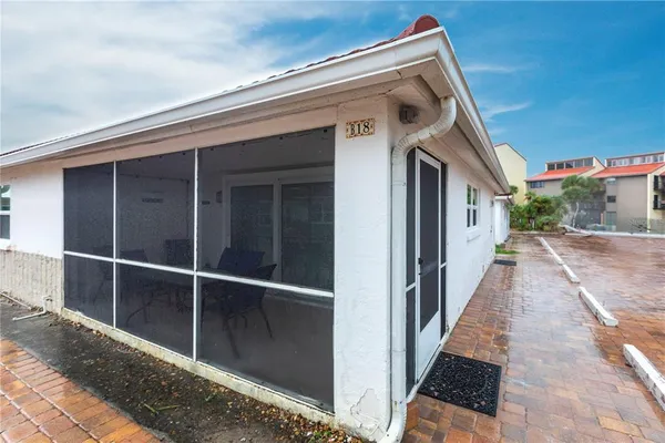 a view of a house with a door