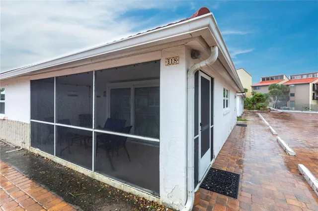 a view of a house with a door