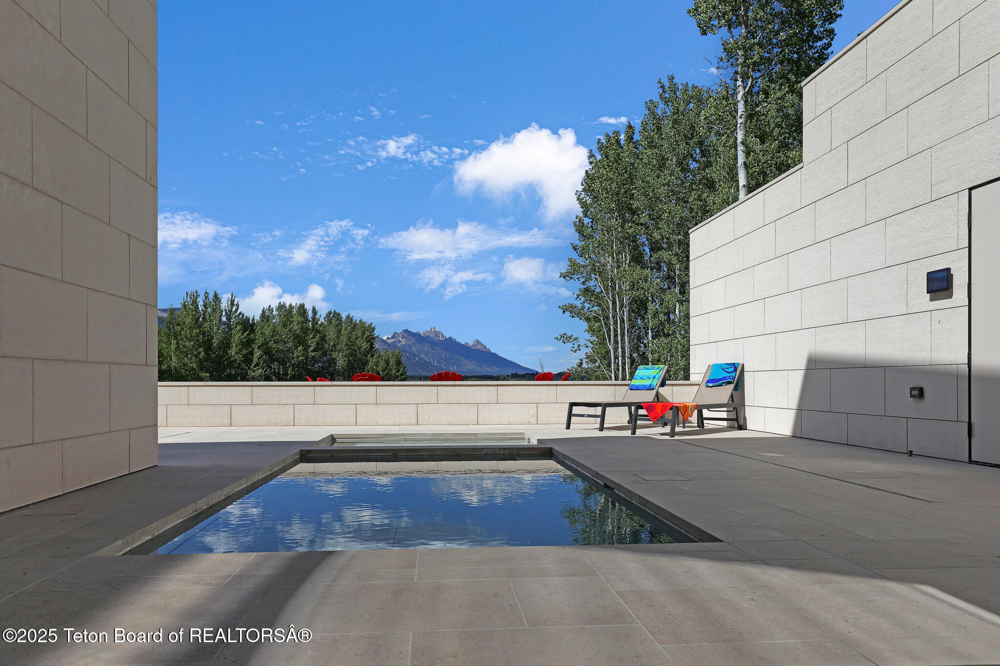 200 North W Ridge Road Jackson, WY 83001 - Photo 41 of 61 Grand Teton view from pool and spa