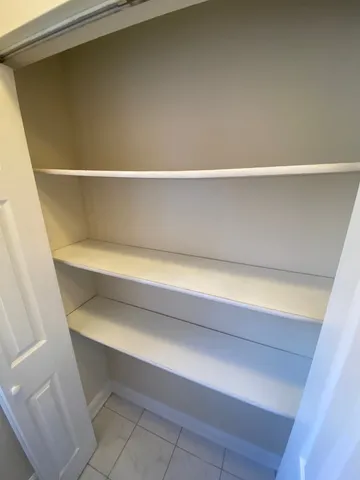 a close view of closet