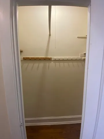 a close up view of racks on the wall