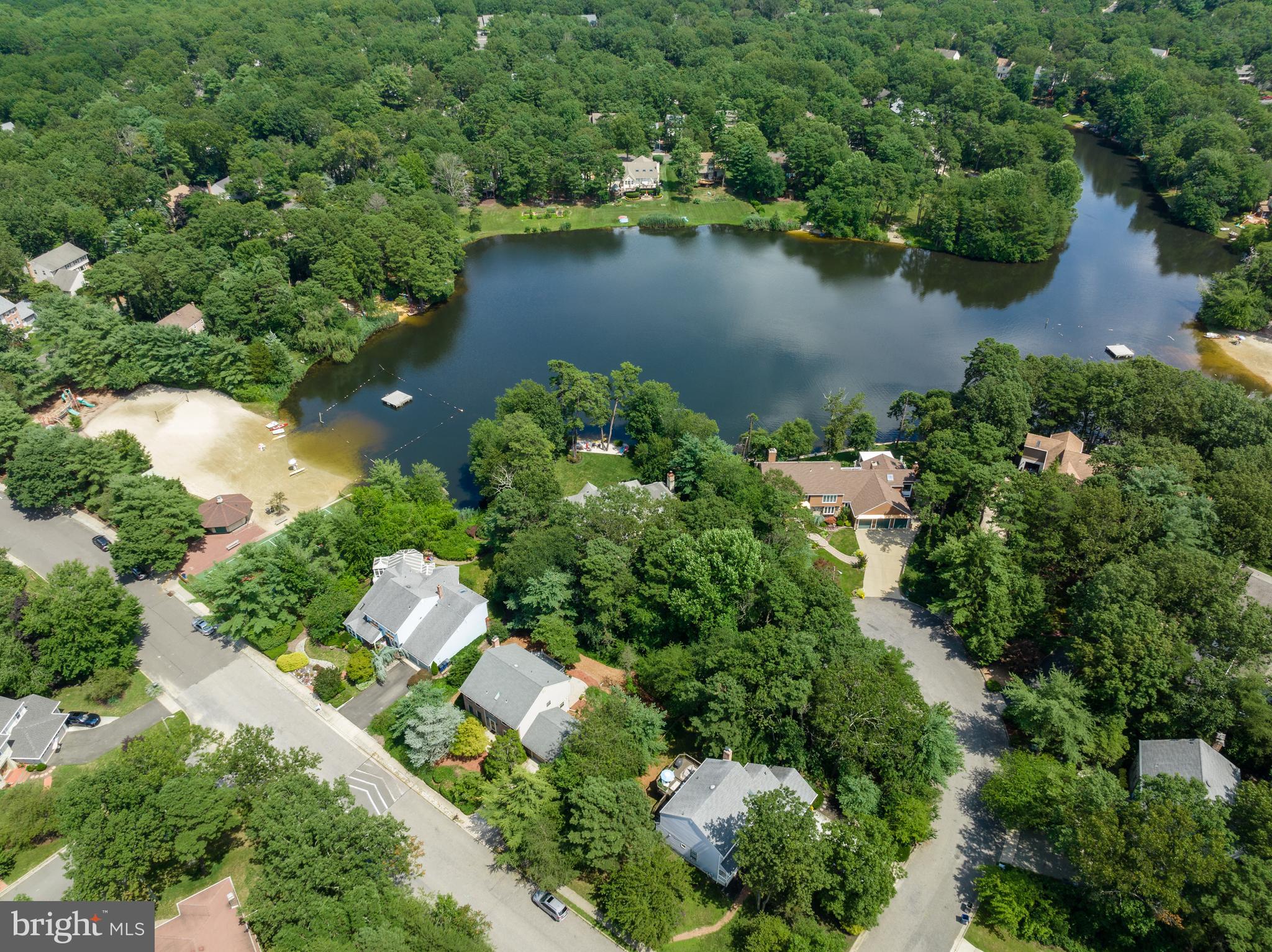 26 Brookview Drive Voorhees, NJ 08043 - Photo 37 of 50 an aerial view of ocean residential house with outdoor space and trees all around