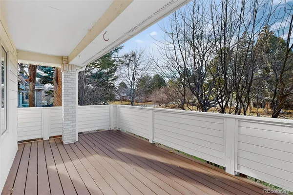 a view of balcony and deck