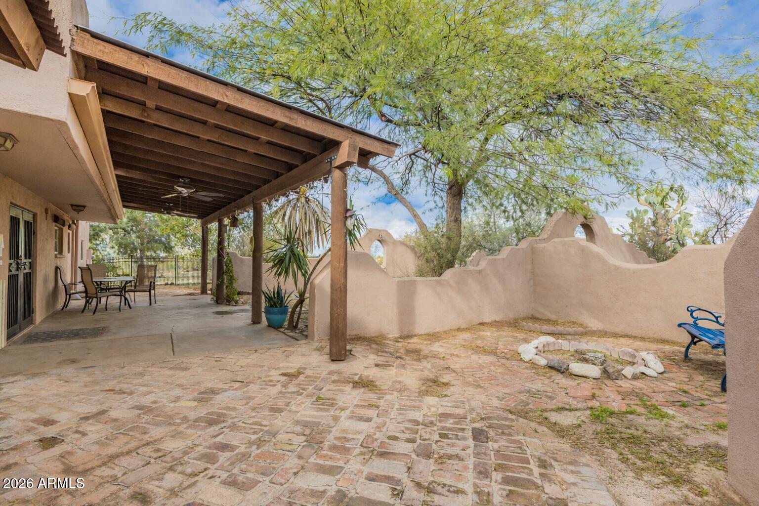 8714 North Dead Mans Gulch Road Florence, AZ 85132 - Photo 20 of 39 Back Side Courtyard